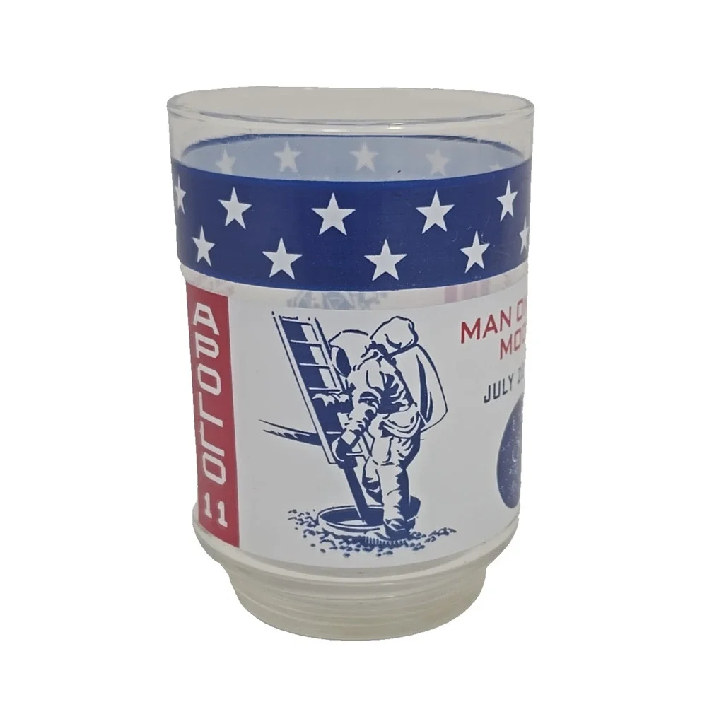 Apollo 11 Man On The Moon July 20, 1969 NASA USA Libbey Glass 4